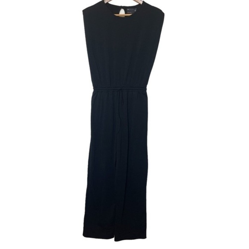 ASOS Sleeveless Wide Leg Knit Jumpsuit in Black. US Size 6.